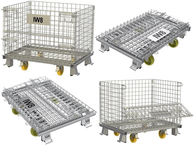 Rack Armazenamento Dobrável com Rodas