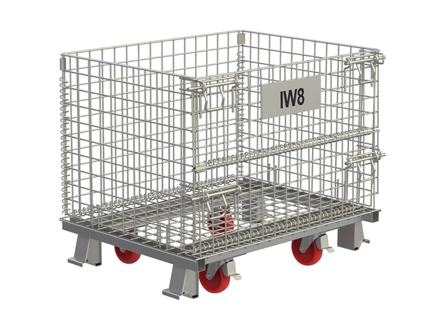 Rack de Armazenamento Dobrável Produtos Rodas