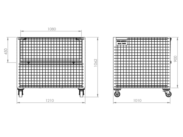 Rack de Armazenamento Industrial com Rodas