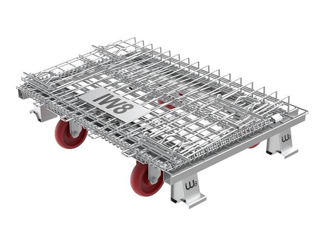 Rack de Transporte Dobrável Produtos Rodas