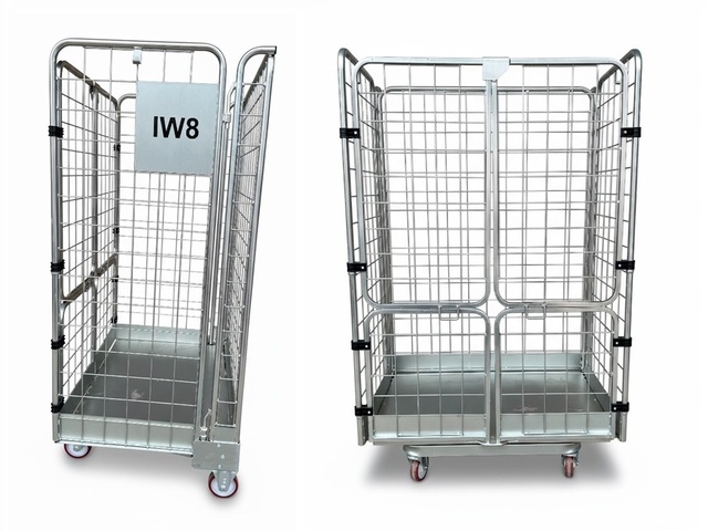 Rack Gaiolas Metálicas Armazenagem Transporte