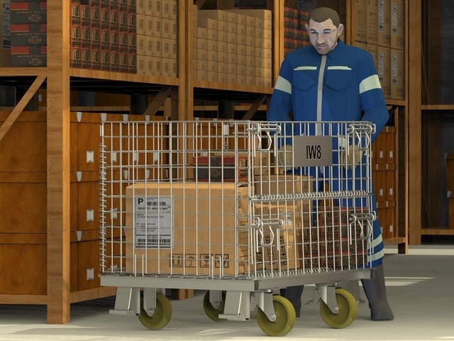 Rack Gaiolas Metálicas Armazenamento Transporte com Rodas