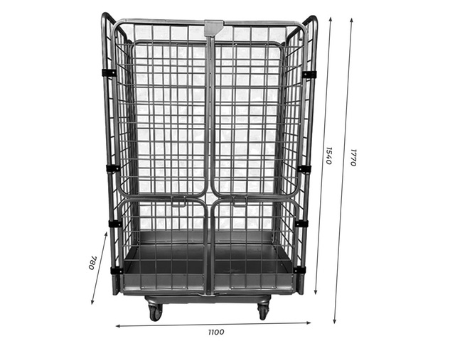 Rack Metálico Industrial Armazenagem com Rodas
