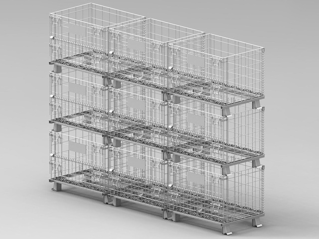 Rack Metálico Industrial Empilhável E-comerce