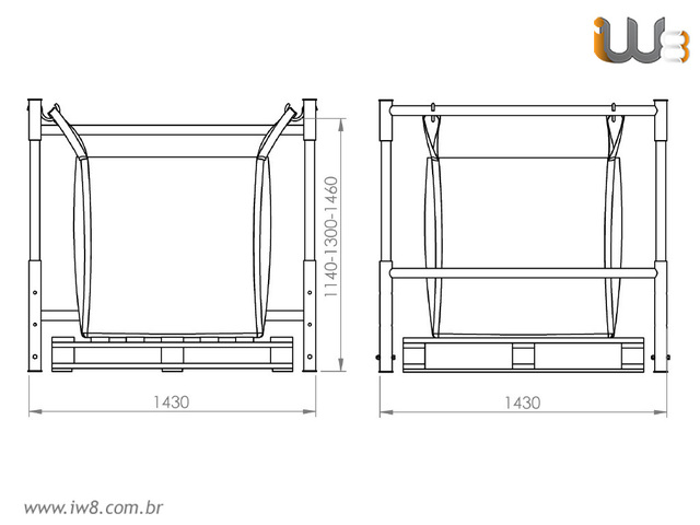 Rack Metálico para Armazenagem de Bag