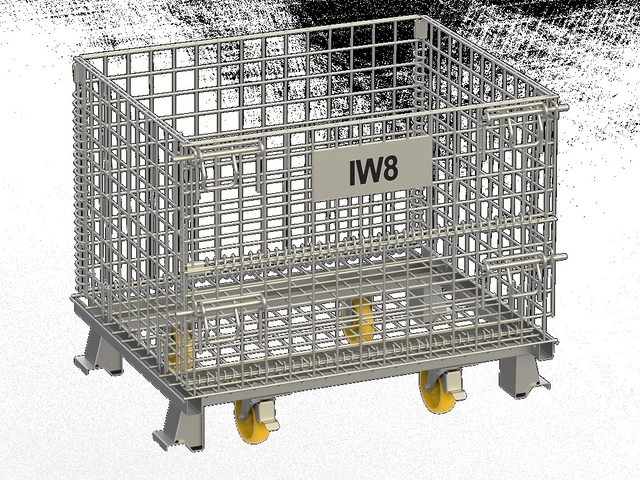 Rack Pallet Armazenamento Transporte com Roda