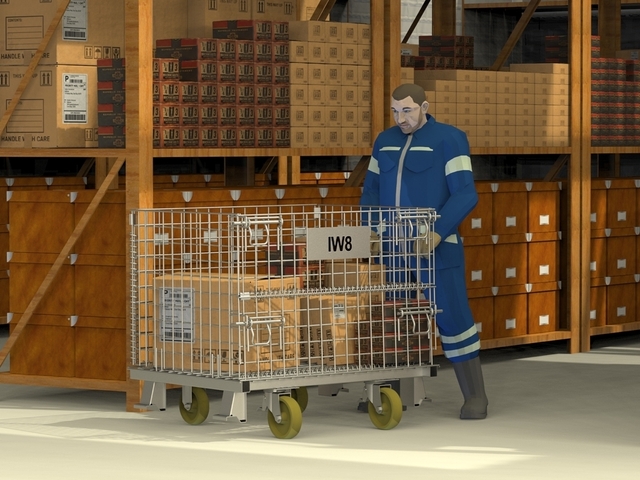 Rack Pallets Armazenamento Transporte com Roda