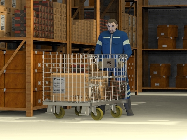 Rack para Armazém Transporte Logística com Roda