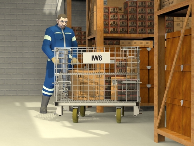 Rack para Armazenamento Industrial com Roda