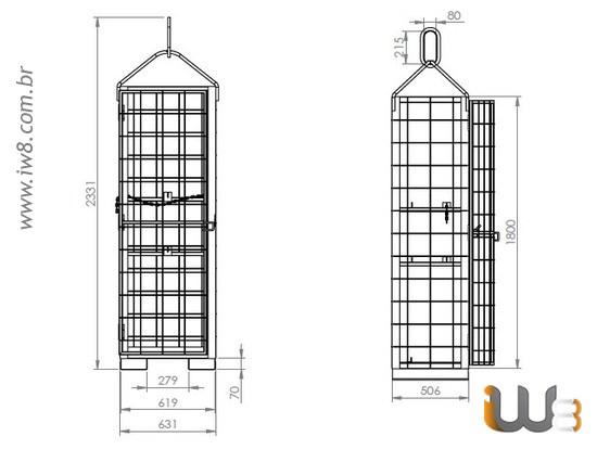 Rack para Cilindros de Gás