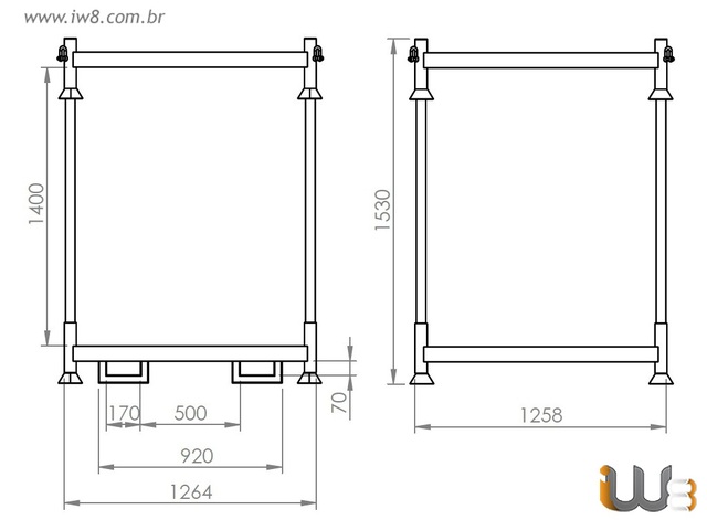 Rack para Empilhar Big Bag