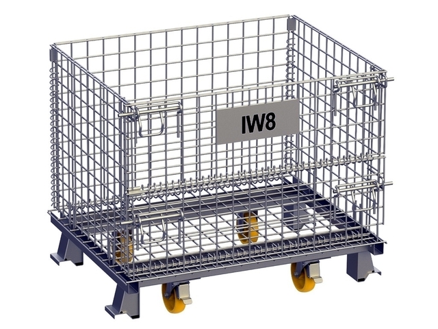 Rack Porta Pallet Rodinhas Armazenagem Dobrável