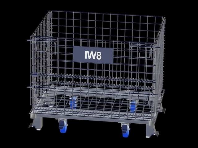 Rack Porta Pallets Rodinhas Armazenagem Dobrável