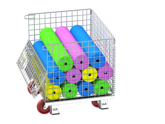 Racks para Armazenagem Dobrável com Rodas