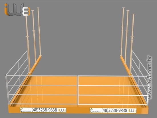 Rampa de Carga e  Descarga Andar  4,5m x 3,0m Cap 2000kg