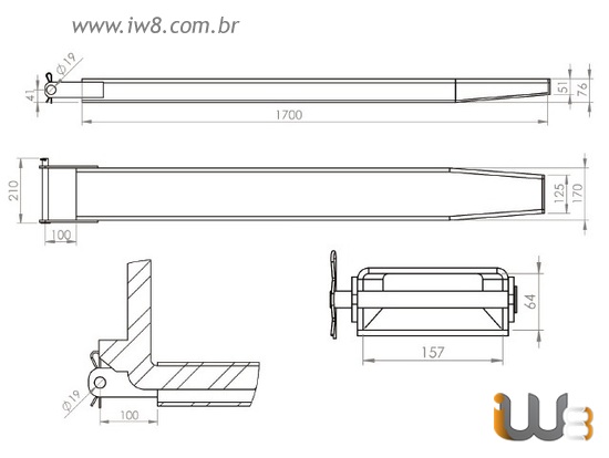 Revestimento para Garfo de Empilhadeira