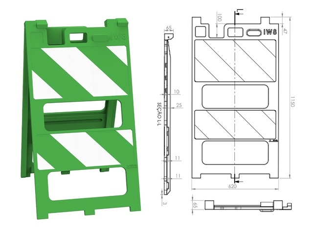 Sinalização de Segurança Vazado Parede Dupla