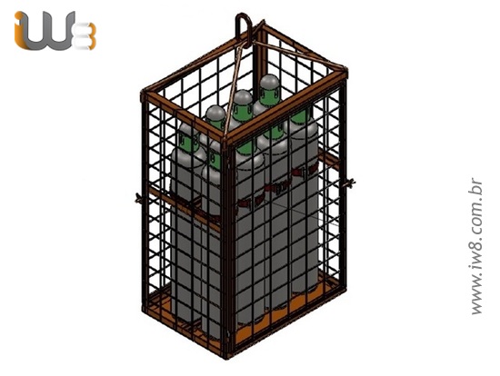 Skid para Transporte de Cilindros