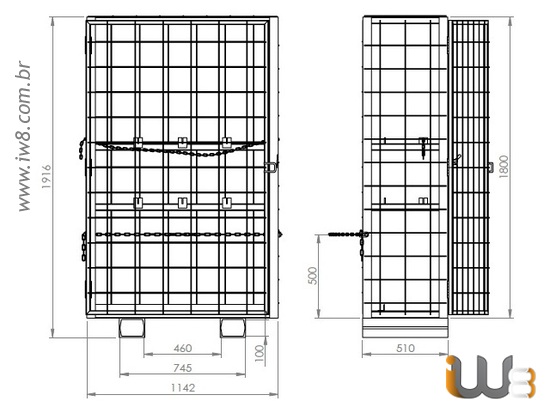 Skids de Cilindro para Empilhadeira