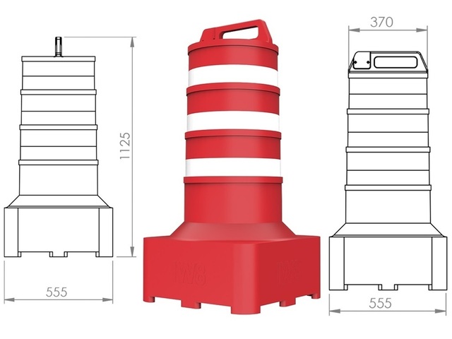 Super Cone Barril Balizadores de Trânsito