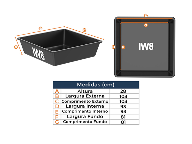 Tanque de Contenção Plástico 200 Litros