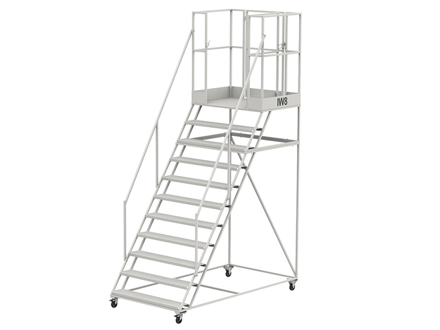 Foto do produto - Escada Multifuncional Plataforma Porta Dupla