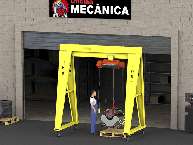 Tipos de Pórticos Talha Móvel 2 Ton