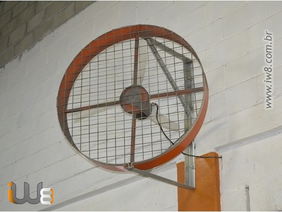 Ventilador Modelo Tufão De Parede Industrial Tamanho 1m