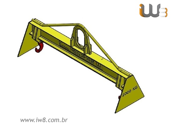 Foto do produto - Viga Balancim 1m Cap 2T com 2 pontos de Içamento